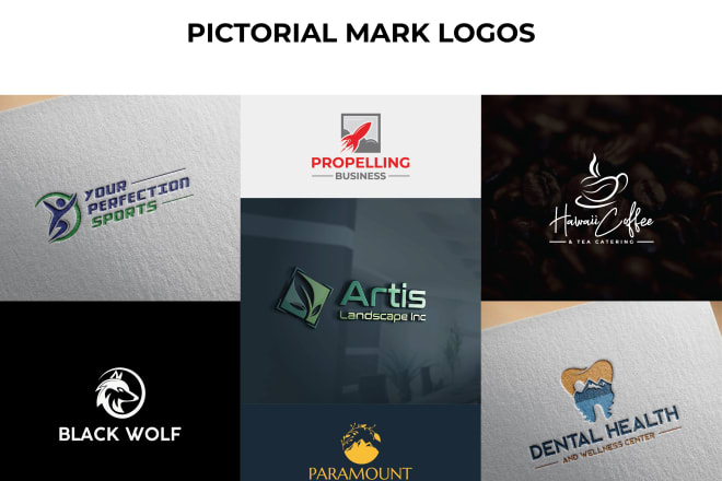 I will design custom pictorial mark logo for your business