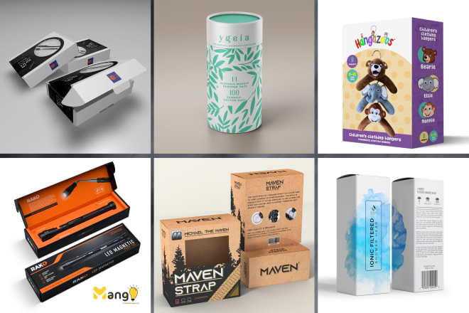 I will design custom product packaging, kraft box