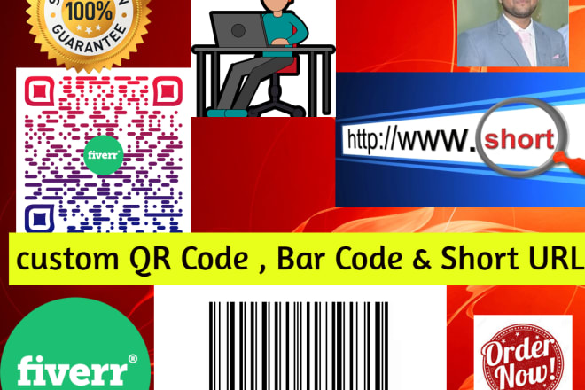 I will design custom qr code, bar code and short links