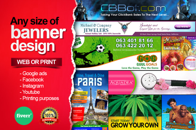 I will design custom size banner ad