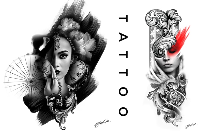 I will design custom tattoo design