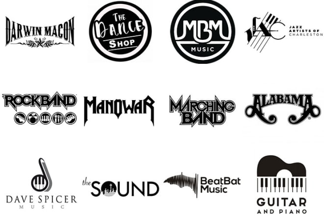 I will design dope dj music band or artist logo