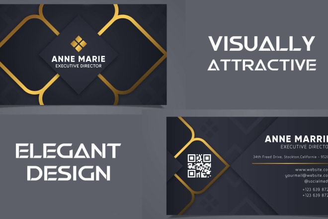 I will design elegant and luxury business cards