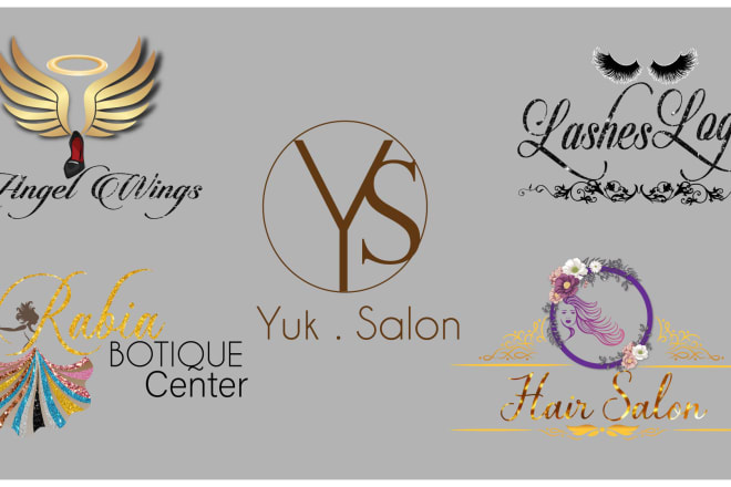 I will design elegant beauty salon logo