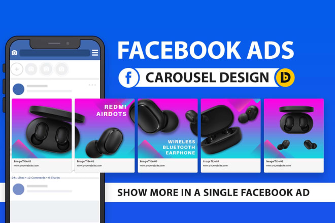 I will design engaging carousel for facebook ads campaign