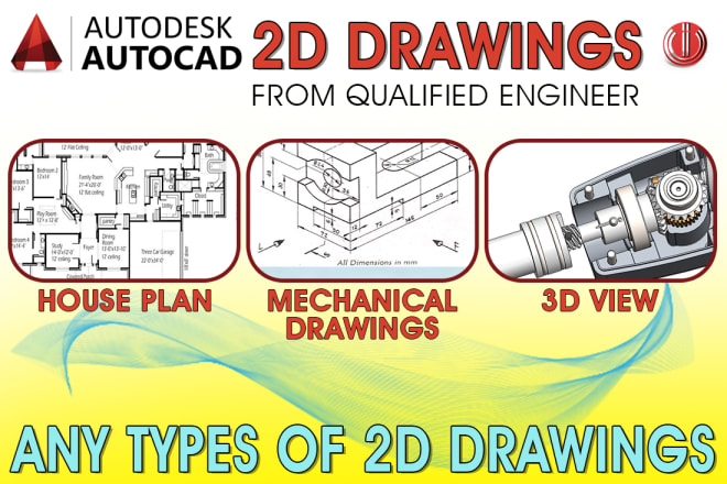 I will design engineering autocad 2d drawings