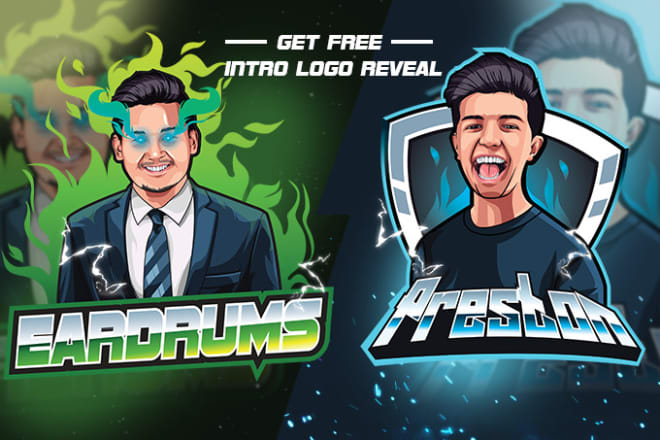 I will design esport logo from your photo into avatar twitch, youtube, mascot gaming