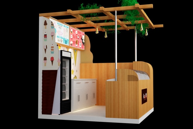 I will design excellent trade booth, exhibition,kiosk