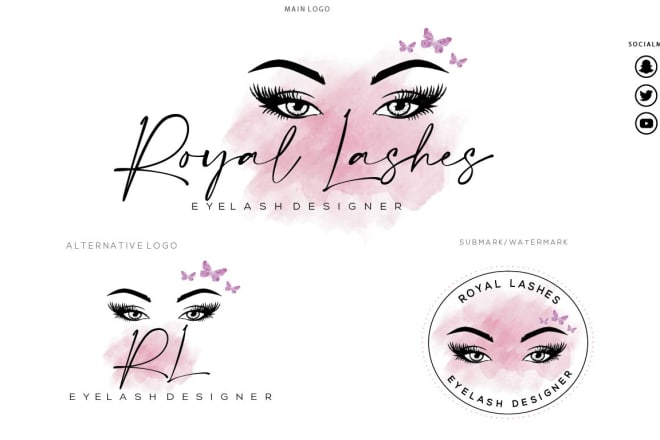 I will design fabulous eyelash for your business