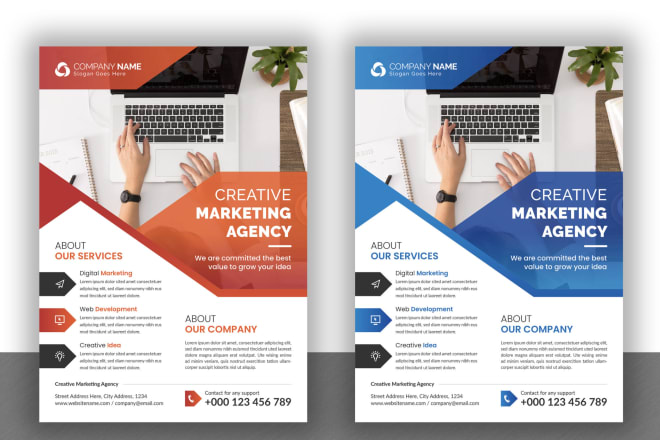 I will design flyer, brochure, creative design services