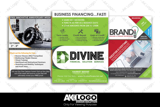 I will design flyers, brochure and creative promotional materials