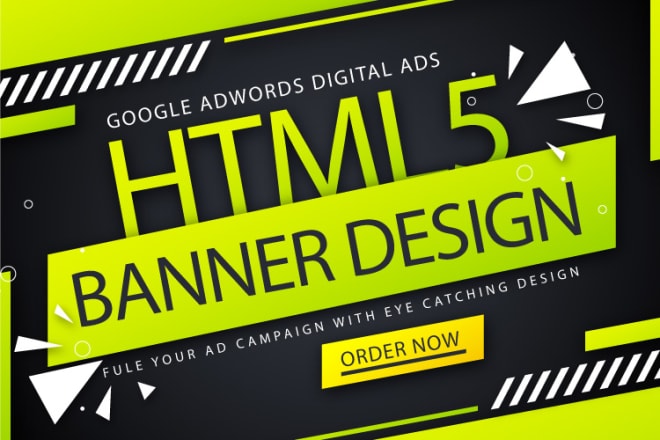 I will design google adwords HTML5 animated banner ads