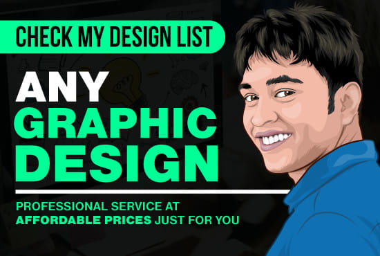 I will design graphics work for anything you need in 24 hours