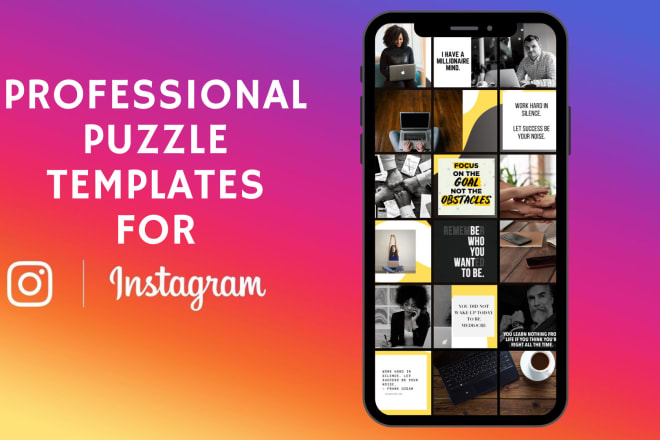 I will design high resolution puzzle instagram feed