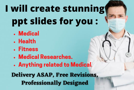 I will design impressive medical health ppt slides