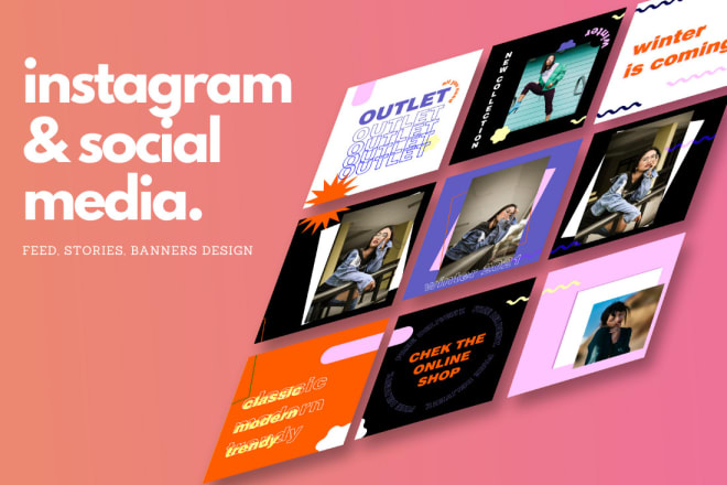 I will design instagram feed, facebook posts and stories