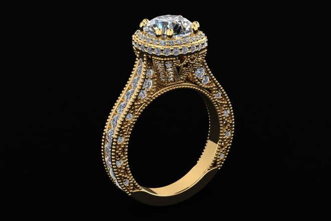 I will design jewelry 3d cad models and do rendering