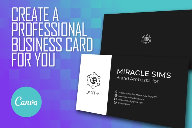 I will design luxury business card using canva
