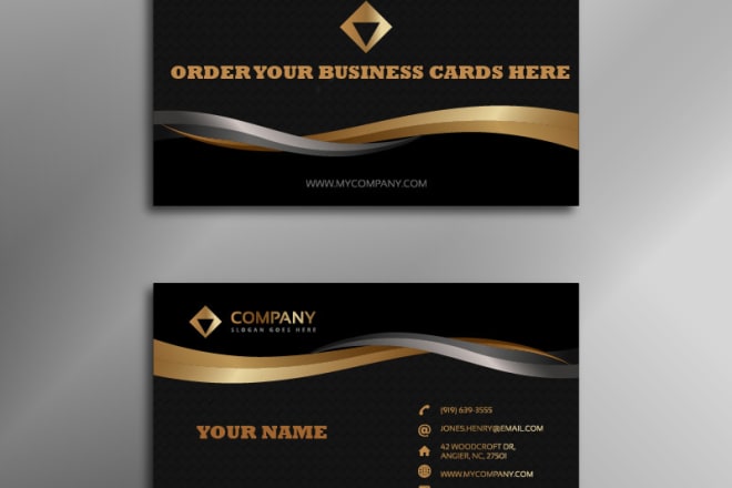 I will design luxury business cards
