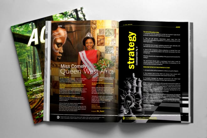 I will design magazine, journal, catalog, brochure, planner layout