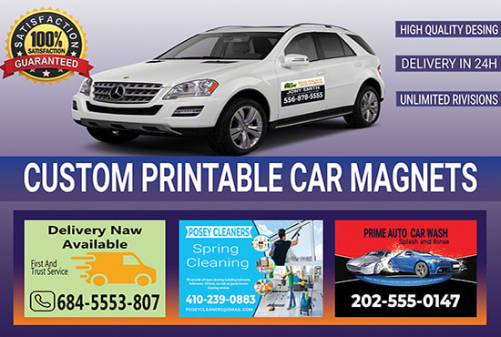 I will design magnificent car magnets for any business