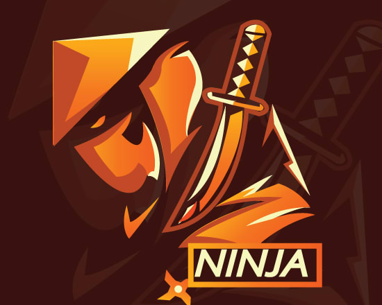 I will design mascot ninja gaming logo with uniqueness