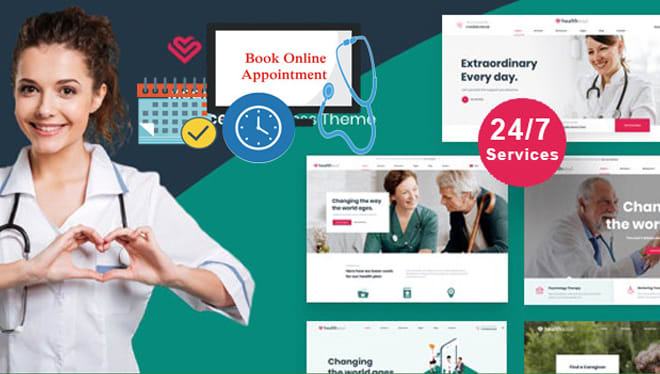 I will design medical and healthcare website