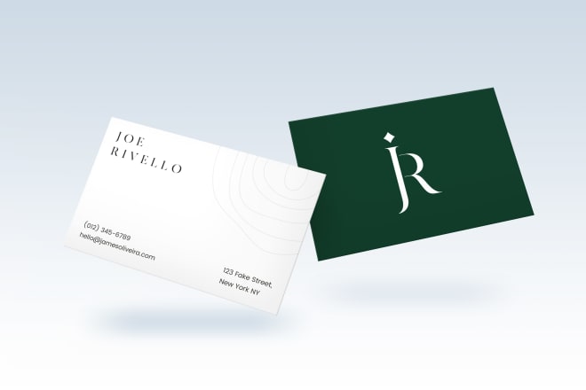 I will design minimal, modern business card for you