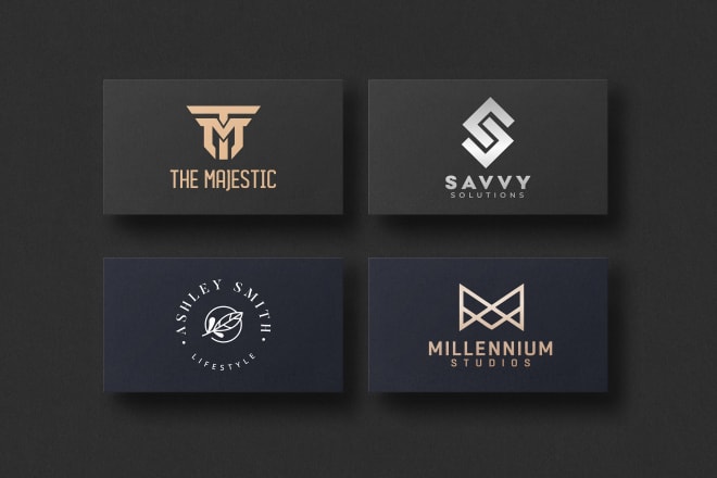 I will design minimalist luxury logo