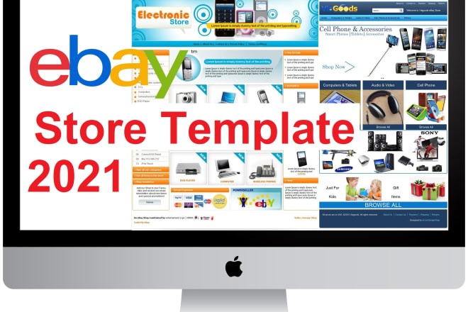 I will design mobile responsive professional ebay store template 2021