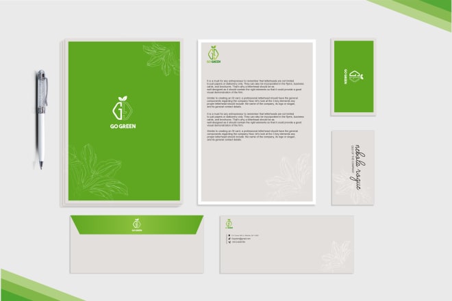 I will design modern logo, business card and stationery