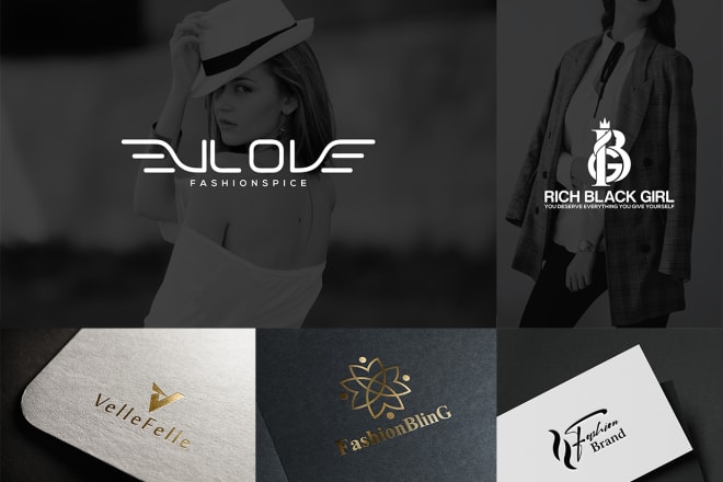 I will design modern luxury fashion apparel clothing brand logo
