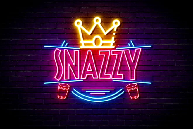 I will design neon logo, signs and glowing text
