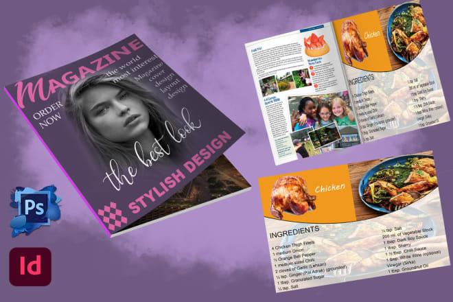 I will design newsletter magazine and catalog in indesign,magazine cover