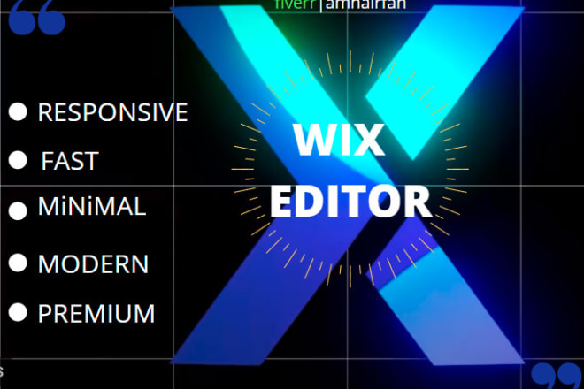 I will design or redesign wix editor x website