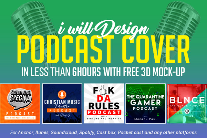I will design podcast cover art and itunes podcast logo professionally