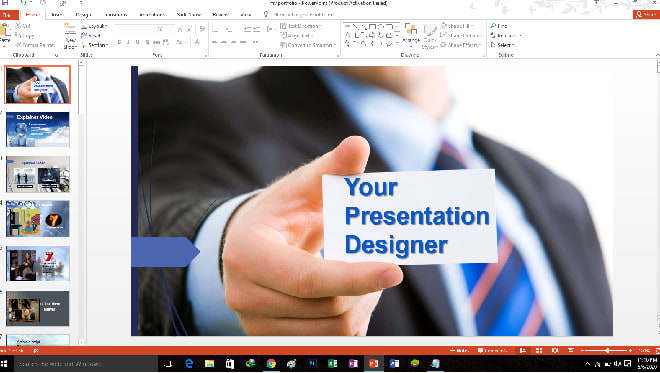 I will design powerpoint presentatioin and google slides