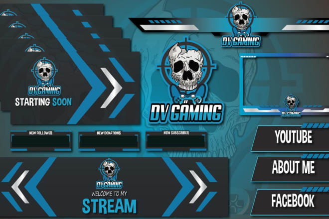 I will design premium static and animated twitch overlays