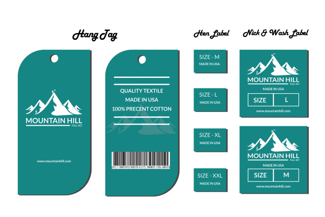 I will design product label tag and sticker, packaging tag etc