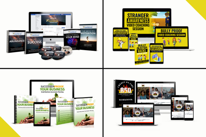 I will design professional 2d and 3d ecover bundle design for your digital product