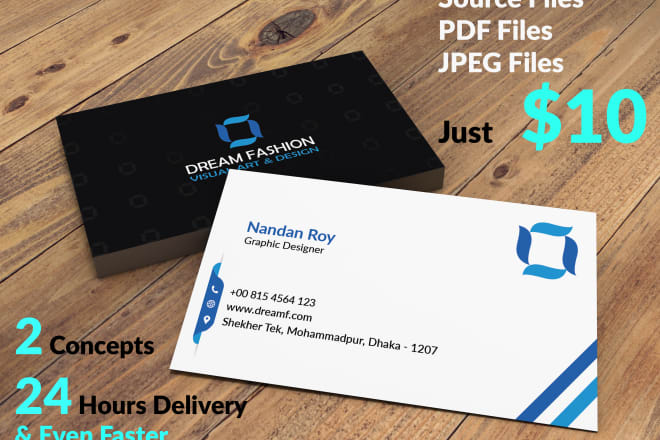 I will design professional business card within 24 hours