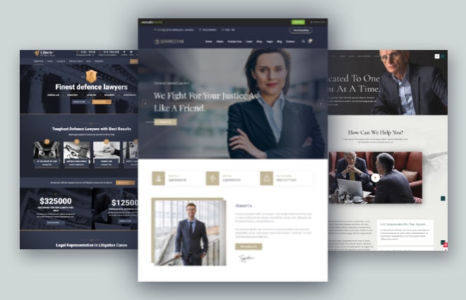 I will design professional lawyer website in wordpress