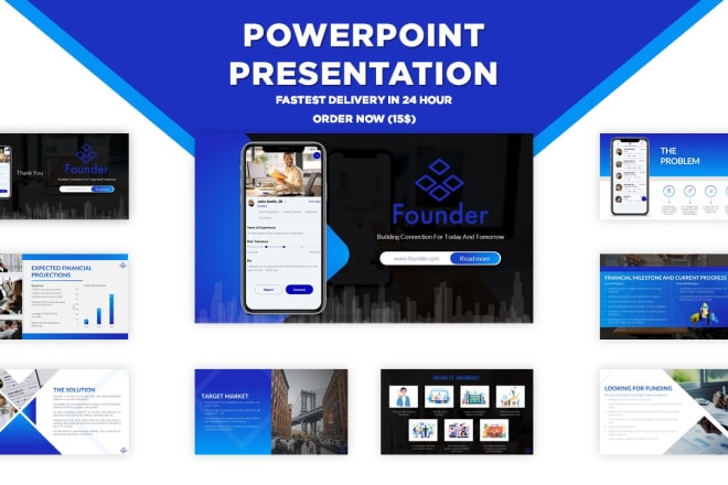 I will design professional powerpoint presentation and pitch deck