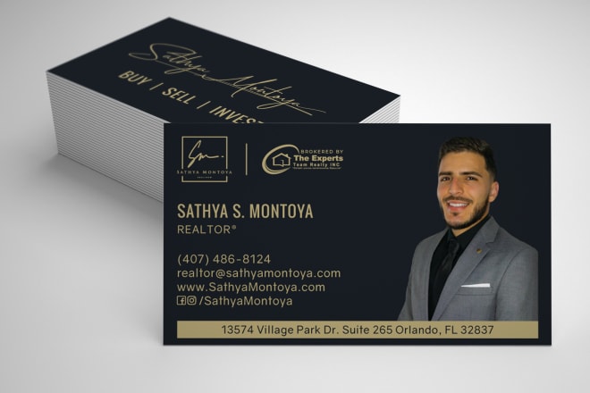 I will design real estate business card name card visiting card letterhead