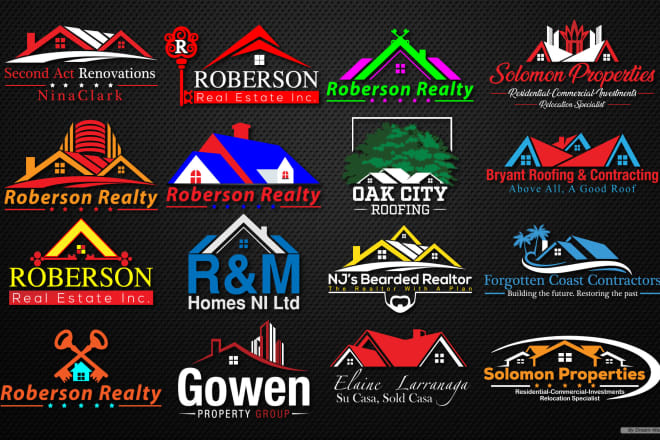 I will design realtor property construction mortgage real estate logo design