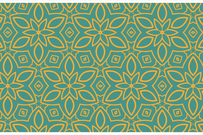 I will design retro abstract seamless floral pattern design