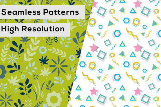I will design seamless patterns and prints