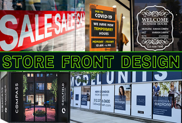 I will design shopfront or storefront window graphics