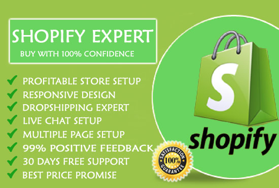 I will design shopify dropshipping store, single product website on best theme