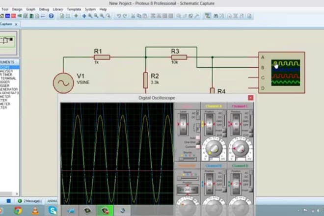 I will design, simulate electrical circuits on proteus software